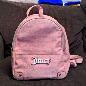 Juicy couture mini pink backpack